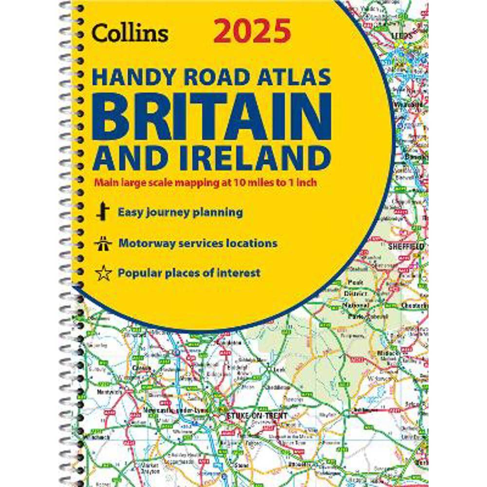 2025 Collins Handy Road Atlas Britain and Ireland: A5 Spiral (Collins Road Atlas) - Collins Maps